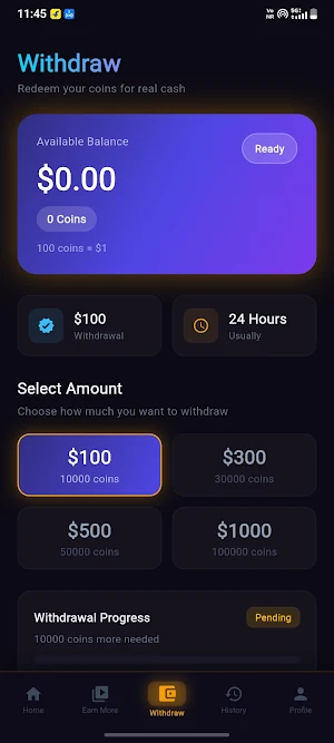 RewardHub: Watch Ads Earn Cash Screenshot 3