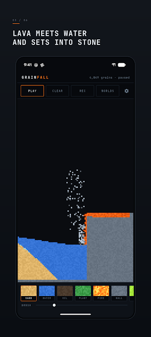 Grainfall: Falling Sand Screenshot 2