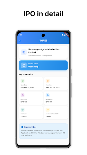 Nepal IPO Alert Screenshot 1