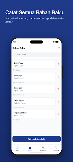 Kalkulator HPP: Hitung Modal Screenshot 1