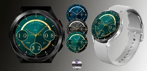 LuxuryAqua Watch Face Wear OS Screenshot 0