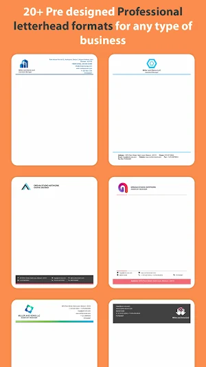 Professional Letterhead Maker - Writing Templates Screenshot 3