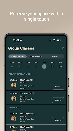 Sattva Yoga Spa Screenshot 2