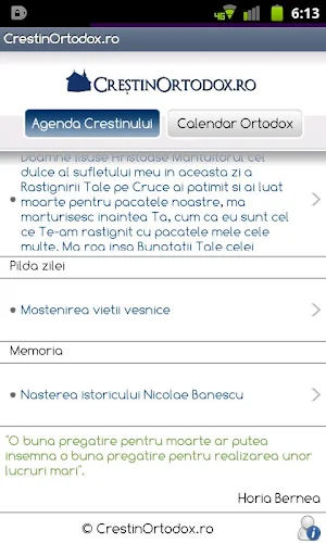 Calendar Ortodox Screenshot 2