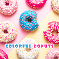 Colorful Donuts Theme