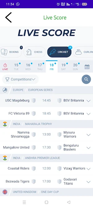 Foodball Matches Today Screenshot 1