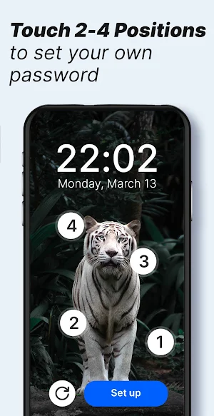 Touch Lock Screen Password Screenshot 2