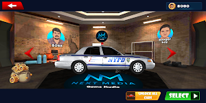 Real Police Crash Golden Car Screenshot 2