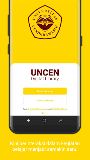 UNCEN Digital Library Screenshot 0