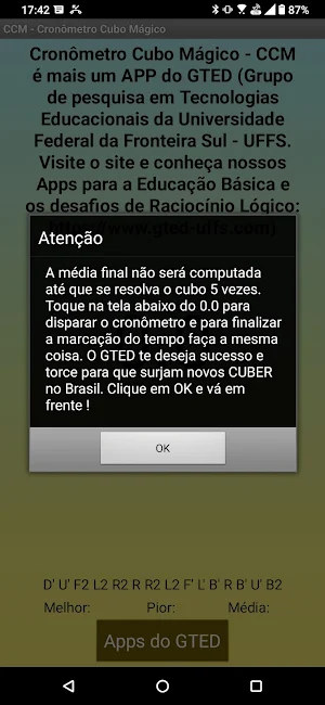 Cronômetro Cubo Mágico - CCM Screenshot 0