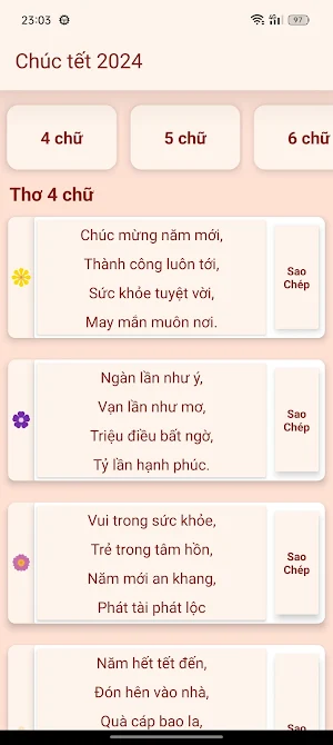Mẫu câu chúc tết 2024 Screenshot 0
