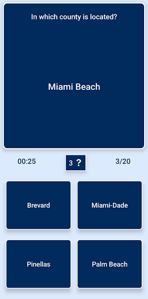 Florida Map - Geography Quiz Screenshot 3