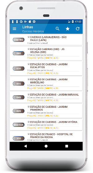 Caieiras Bus -  Linhas e Horários offline Screenshot 1