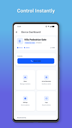 GateRelay – GSM Gate Control Screenshot 1