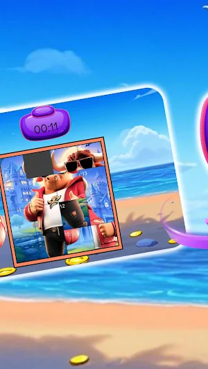 Beach Bull Puzzle Blitz Screenshot 1