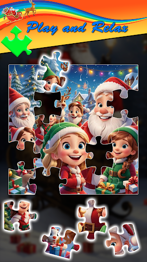 Santa Clause Jigsaw Puzzle App Screenshot 2