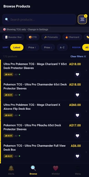 TCG Tracker AU Screenshot 0