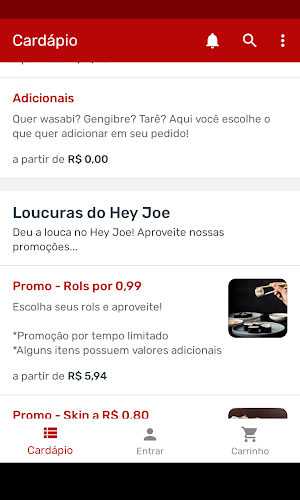 Hey Joe Japan Food Screenshot 1