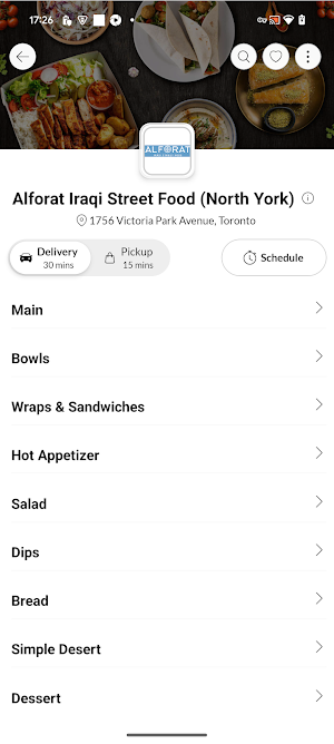 Alforat Iraqi Street Food Screenshot 2