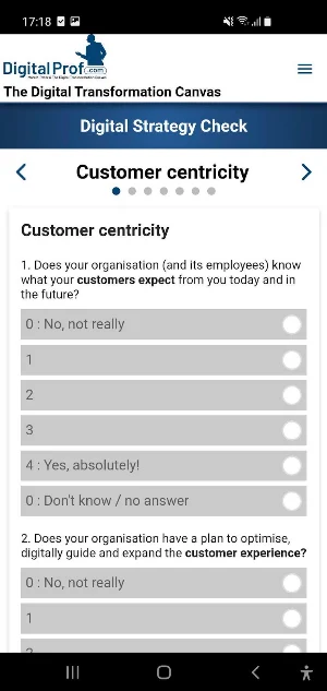 Digital Transformation Canvas Screenshot 2