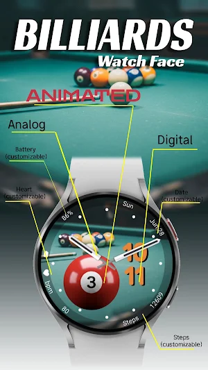 Billiards (Animated) Screenshot 1