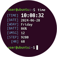 Ubuntu Terminal Watch Face