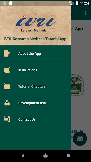 IVRI-Research Methods Tutorial App Screenshot 0