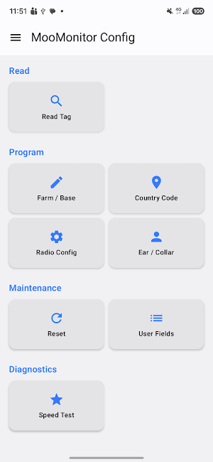 MooMonitor+ NFC Config Screenshot 2