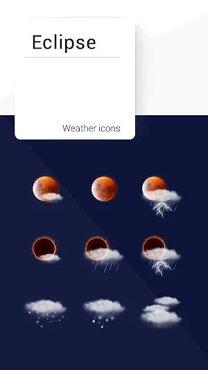 Eclipse weather icons Screenshot 0