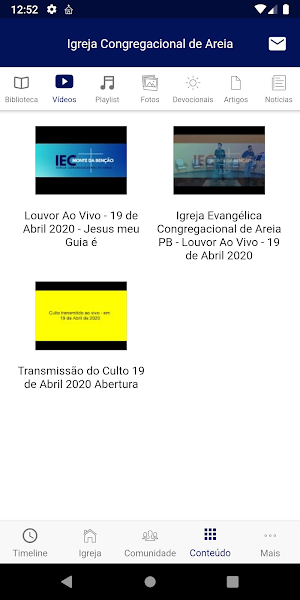 Igreja Congregacional de Areia Screenshot 3