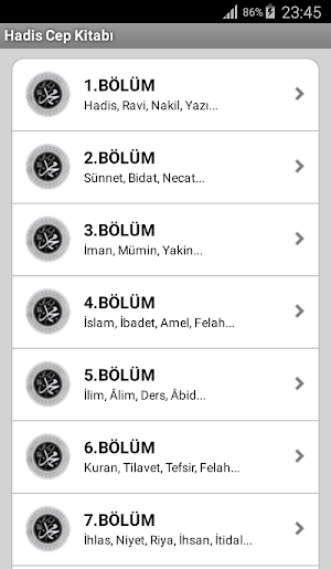 Hadis Cep Kitabı Screenshot 1