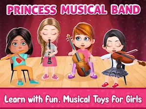 Pink Princess Musical Band - Music Games for Girls Screenshot 0