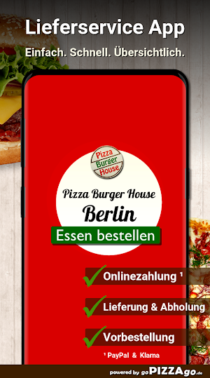 Pizza Burger House Berlin Screenshot 0
