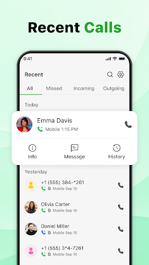 Phone Call Launcher Screenshot 1