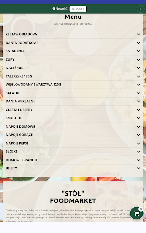 "STÓŁ" FOODMARKET Screenshot 2