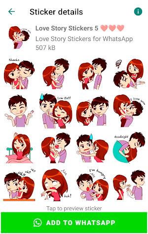 Love Story Stickers Screenshot 3
