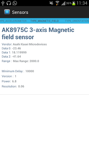 Sensors Screenshot 3
