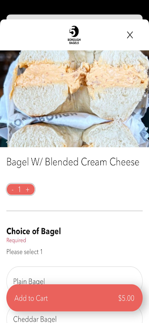 5 Borough Bagels Screenshot 3