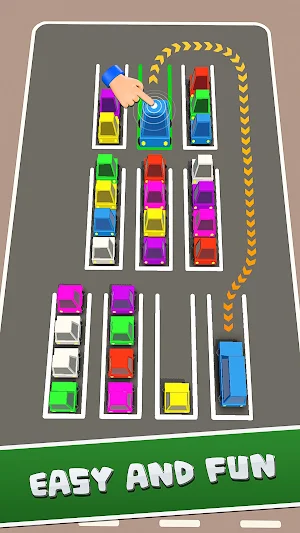 Car Color Sort: Parking Jam 3D Screenshot 2