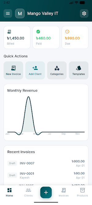 Invoicely - Business & Invoice Screenshot 3