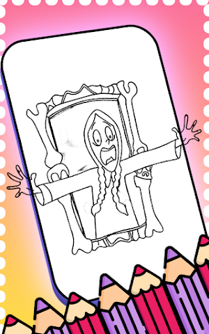Wednesday Addams coloring book Screenshot 3