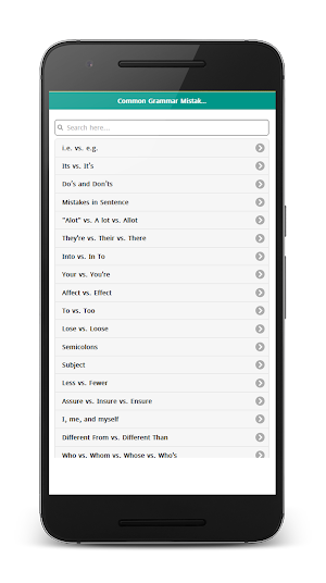 Common Grammar Mistakes Screenshot 0