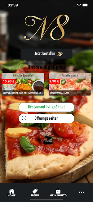 N8 Lounge Bar & Pizzeria Screenshot 0