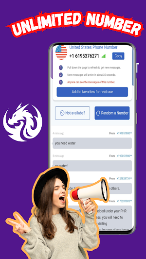 USA: Virtual Phone Number Screenshot 2