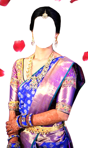 Women Bridal Saree Montage Screenshot 1