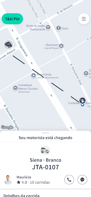 Táxi Pin Screenshot 2