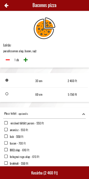 Kocka Pizzéria Screenshot 2