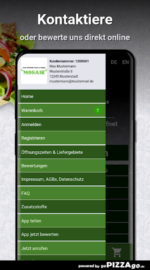 Mosaik Döner - Pizzahaus Schwä Screenshot 2