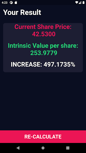 Graham Future Value Calculator Screenshot 2