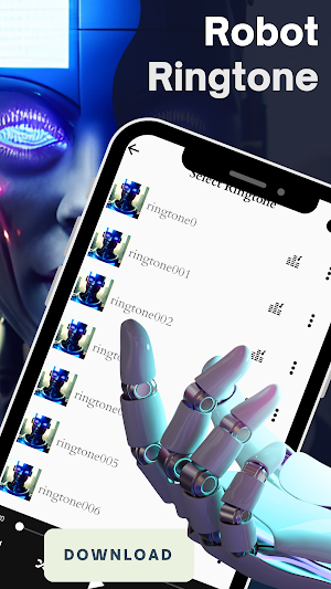 Robot ringtone app screenshot 1
